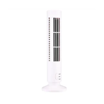 Новый USB-башенный вентилятор, безлопастный вентилятор, Башенный Электрический вентилятор, Мини-вертикальный кондиционер, безлопастный стоячий вентилятор Белого цвета