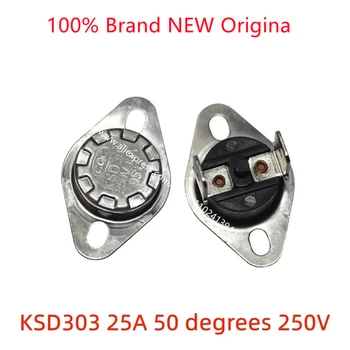 Переключатель контроля температуры KSD303 25A 50 градусов 250 В керамический автоматический сброс 25A 50 градусов тепловой защиты.