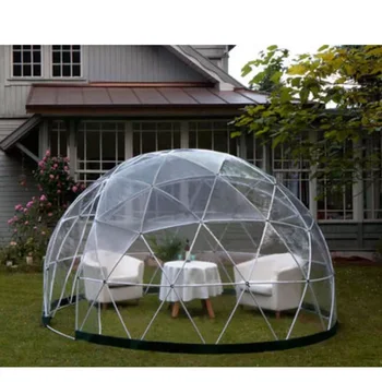 открытый прозрачный 3.6М geodome геодезический гео небольшой дом-иглу ресторанный шатер прозрачный садовый шатер-иглу с куполом для ресторана/кафе