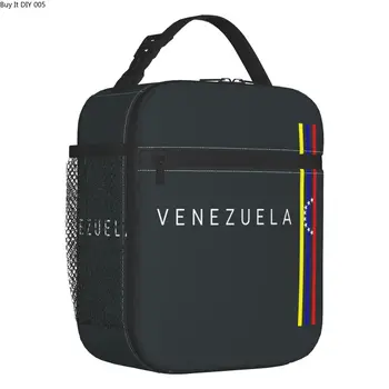 Флаг Венесуэлы, термоизолированная сумка для ланча, Боливарианская Республика Венесуэла, Портативный контейнер для ланча для школьного хранения, коробка для еды