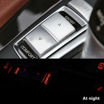 Крышка кнопки автомобильного переключателя легко моется, простая установка, панель переключения передач, боковой переключатель, ручной тормоз, высококачественное серебро