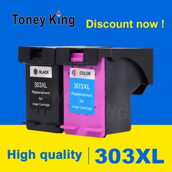 Чернильные картриджи Toney King, совместимые для HP 303 XL 303XL, работают с принтером HP Envy 6230 6220 7134 6234 7130 7830 6232 7822 7855