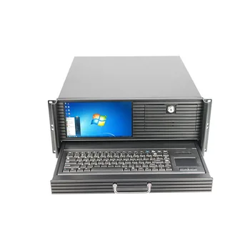 4U 19-дюймовый серверный корпус для монтажа в стойку с промышленным ЖК-дисплеем с сенсорным экраном и клавиатурой
