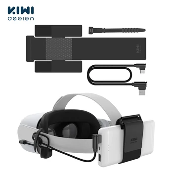 Дизайн KIWI 3 в 1 Батарейный ремешок Для Oculus Quest 2 Аксессуары Регулируемый Батарейный Блок Ремешок Для HTC Vive Power Bank Ремешок VR