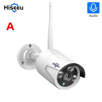 Hiseeu 5-мегапиксельная беспроводная IP-камера безопасности для беспроводной системы видеонаблюдения 3MP 1080P WIFI, наружная водонепроницаемая IP-камера View Eseecloud APP