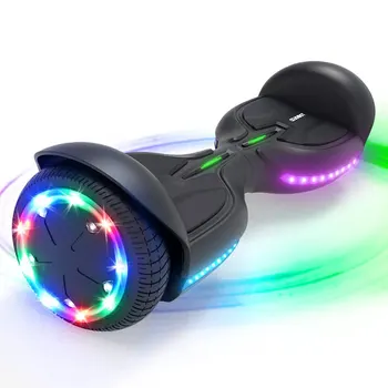 TOMOLOO Q3 6,5-дюймовый детский светодиодный светильник Bluetooth музыка, Двухколесные самобалансирующиеся ховерборды, автомобильный электрический скутер Smart Balance