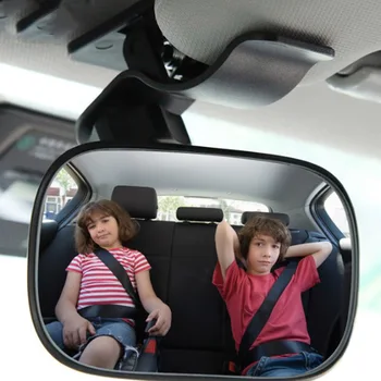 Зеркало заднего вида для безопасности автомобиля Детское Автомобильное зеркало Для детей, обращенное к задней палате, Квадратный монитор безопасности для детей