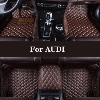 Полностью объемный изготовленный на заказ кожаный автомобильный коврик для AUDI Q7 (5 мест) S1 (2 двери) S4 SQ5 RS3 RS4 автомобильные аксессуары для интерьера